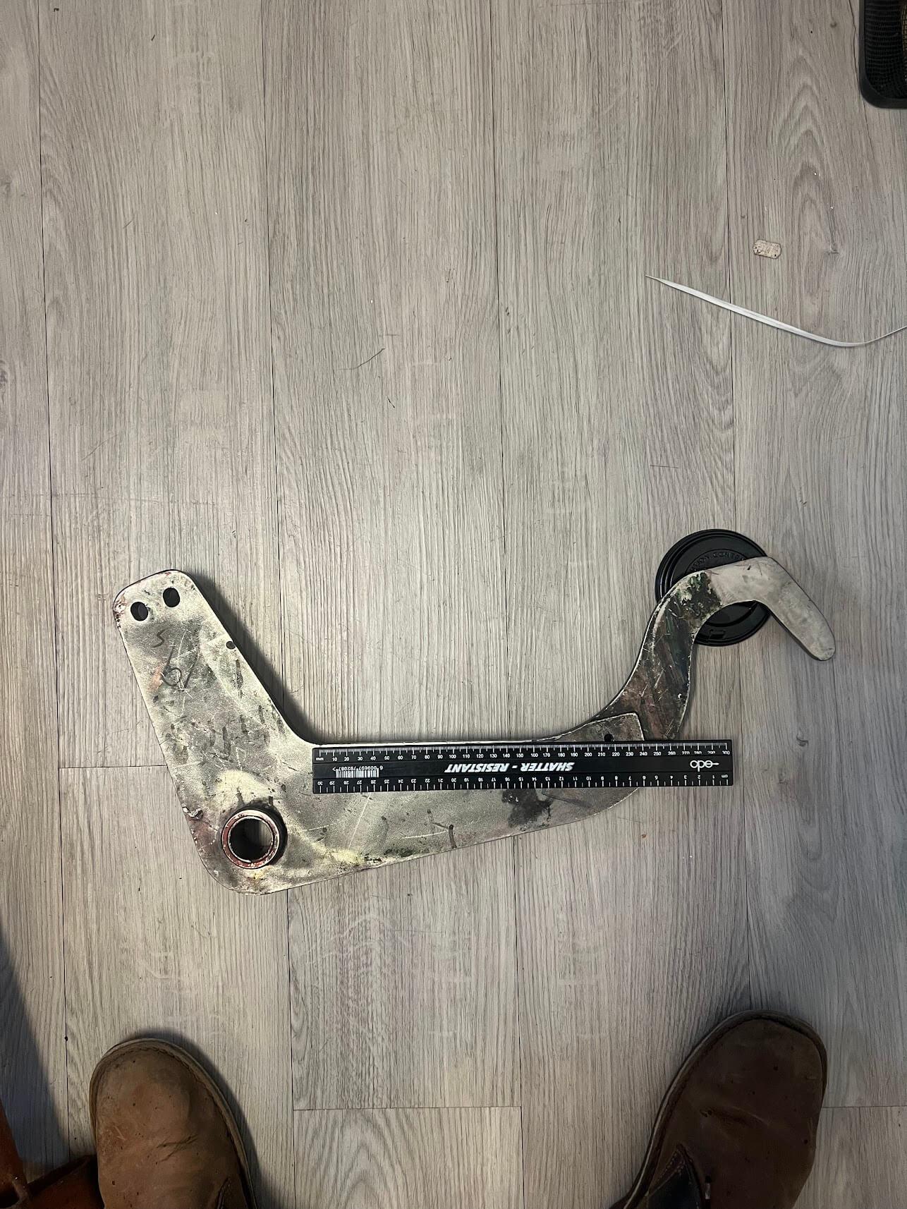 MFT CNC machine cutting a 10mm stainless steel bracket in Cape Town